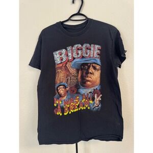 The Notorious B.I.G. Biggie Smalls It Was‎ All A Dream Black Graphic Tee Mens M